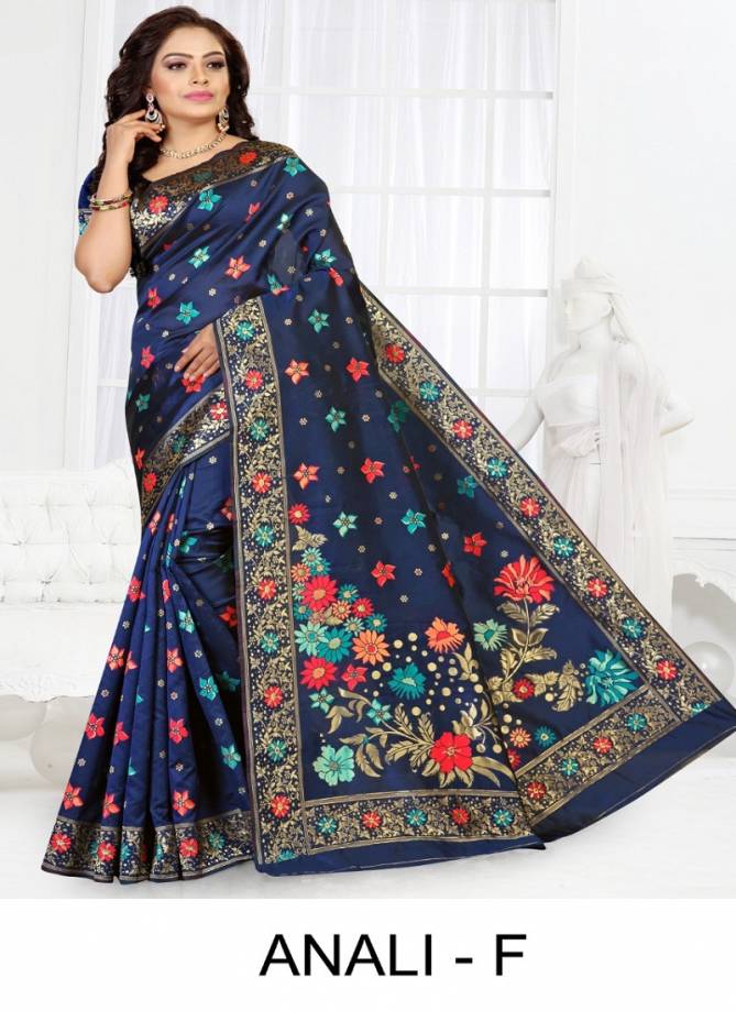 Ronisha Anali  Latest Fancy Designer Festive Wear Silk Saree Collection